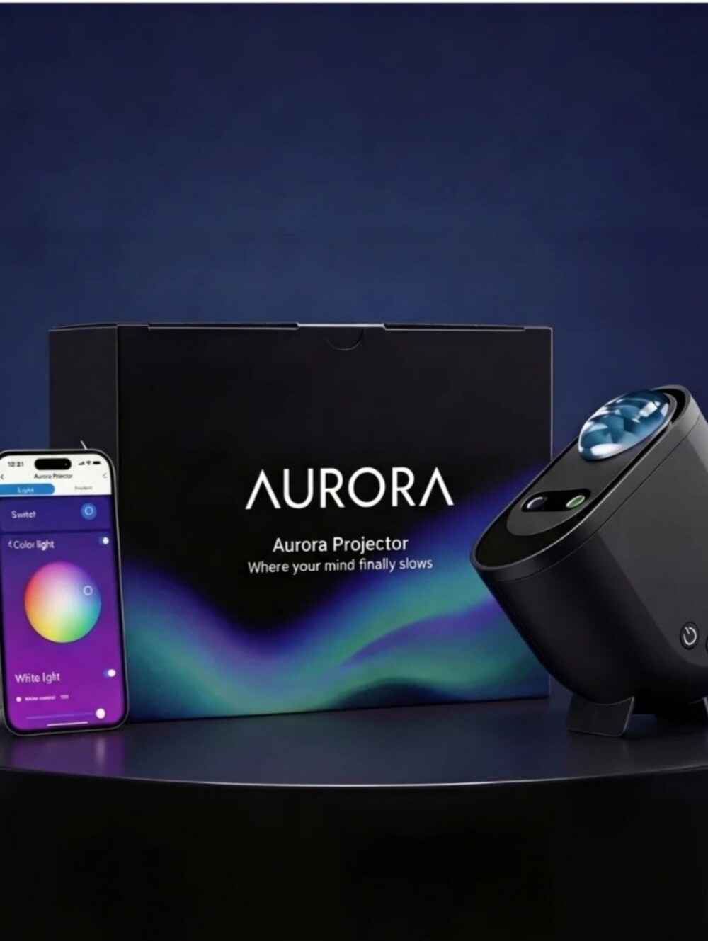 Aurora Projector – Colorful Galaxy & Starry Night Light